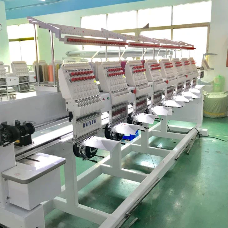 8 Heads Computer Embroidery Machine For T-shirt Embroidery