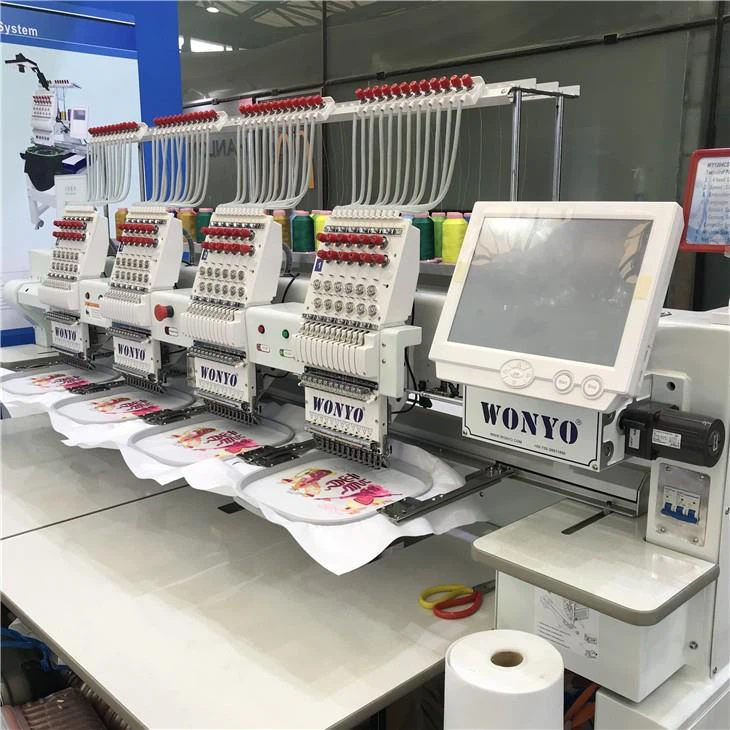 Wonyo Embroidery Machines 4 Head Japan Made For Logo T Shirt Embroidery